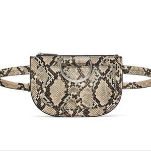 Zara snake printed Fanny pack belt bag